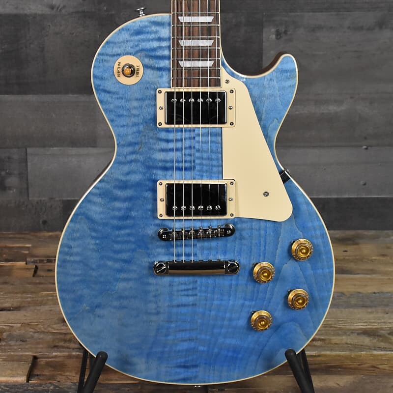 Электрогитара Gibson Les Paul Standard 50s Figured Top - Ocean Blue with Hard Shell Case
Электрогитара Gibson Les Paul Standard 50s Figured Top - Ocean Blue with Hard Shell Case