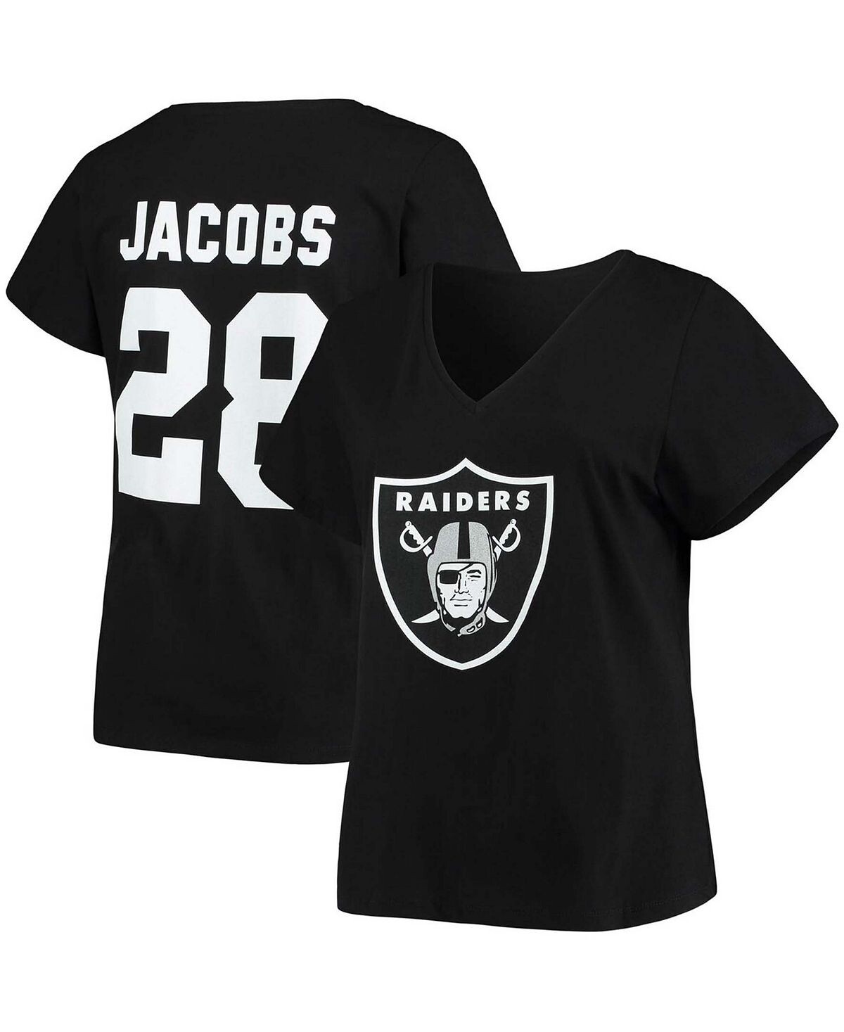 Женская черная футболка больших размеров Josh Jacobs Las Vegas Raiders с v-образным вырезом и номером Fanatics, черный
Женская черная футболка больших размеров Josh Jacobs Las Vegas Raiders с v-образным вырезом и номером Fanatics, черный