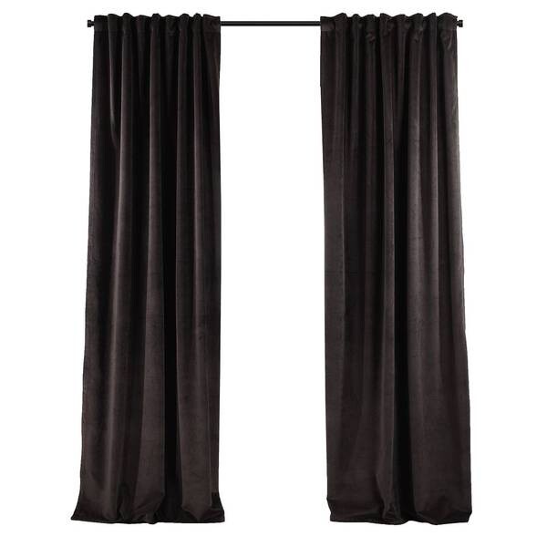 Бархатная штора Puude Home Design 140245, 25x1x140 см, антрацитовый 
Бархатная штора Puude Home Design 140245, 25x1x140 см, антрацитовый