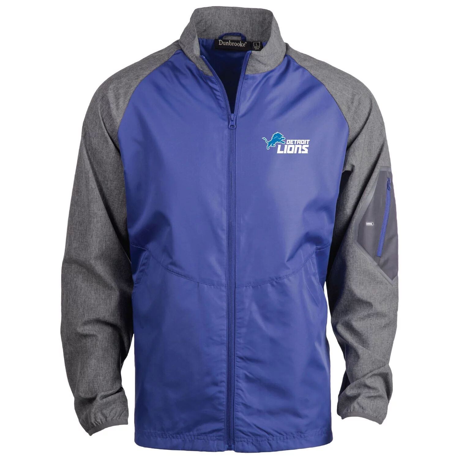 Мужская ветровка с молнией во всю длину Dunbrooke Blue Detroit Lions Hurricane Raglan
Мужская ветровка с молнией во всю длину Dunbrooke Blue Detroit Lions Hurricane Raglan