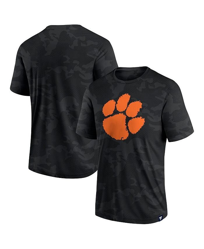 Мужская черная фирменная футболка с камуфляжным логотипом Clemson Tigers Fanatics, черный
Мужская черная фирменная футболка с камуфляжным логотипом Clemson Tigers Fanatics, черный