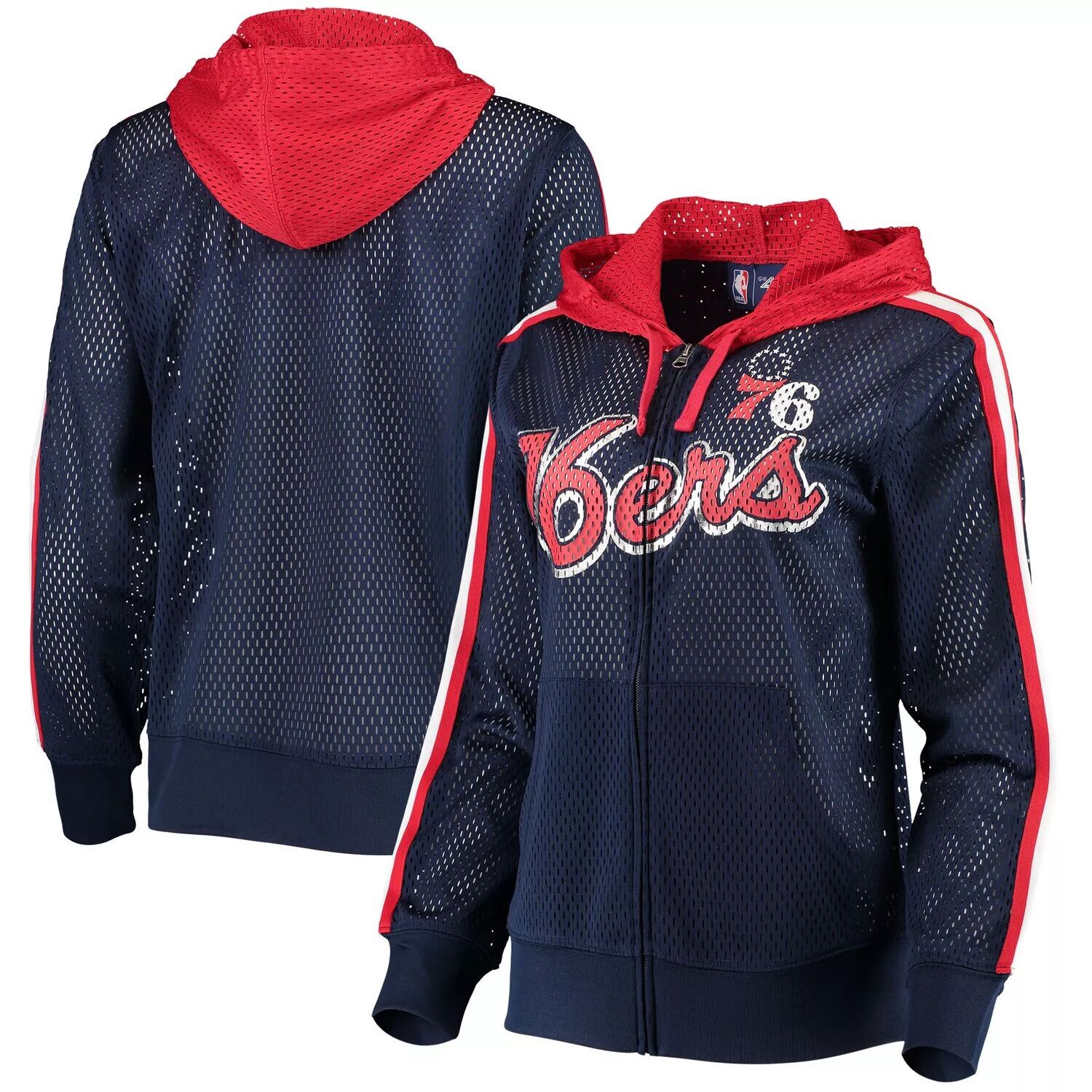 Женская толстовка с капюшоном G-III 4Her by Carl Banks Navy Philadelphia 76ers Top of the Key из фольги с молнией во всю длину G-III
Женская толстовка с капюшоном G-III 4Her by Carl Banks Navy Philadelphia 76ers Top of the Key из фольги с молнией во всю длину G-III