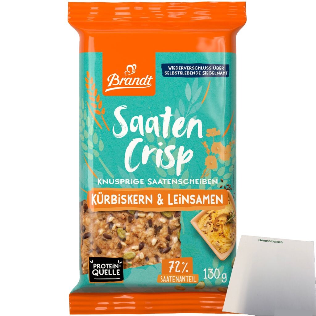 Brandt Crispy Seed ломтики тыквенные и льняные семечки (упаковка 130г) + блок usy
Brandt Crispy Seed ломтики тыквенные и льняные семечки (упаковка 130г) + блок usy