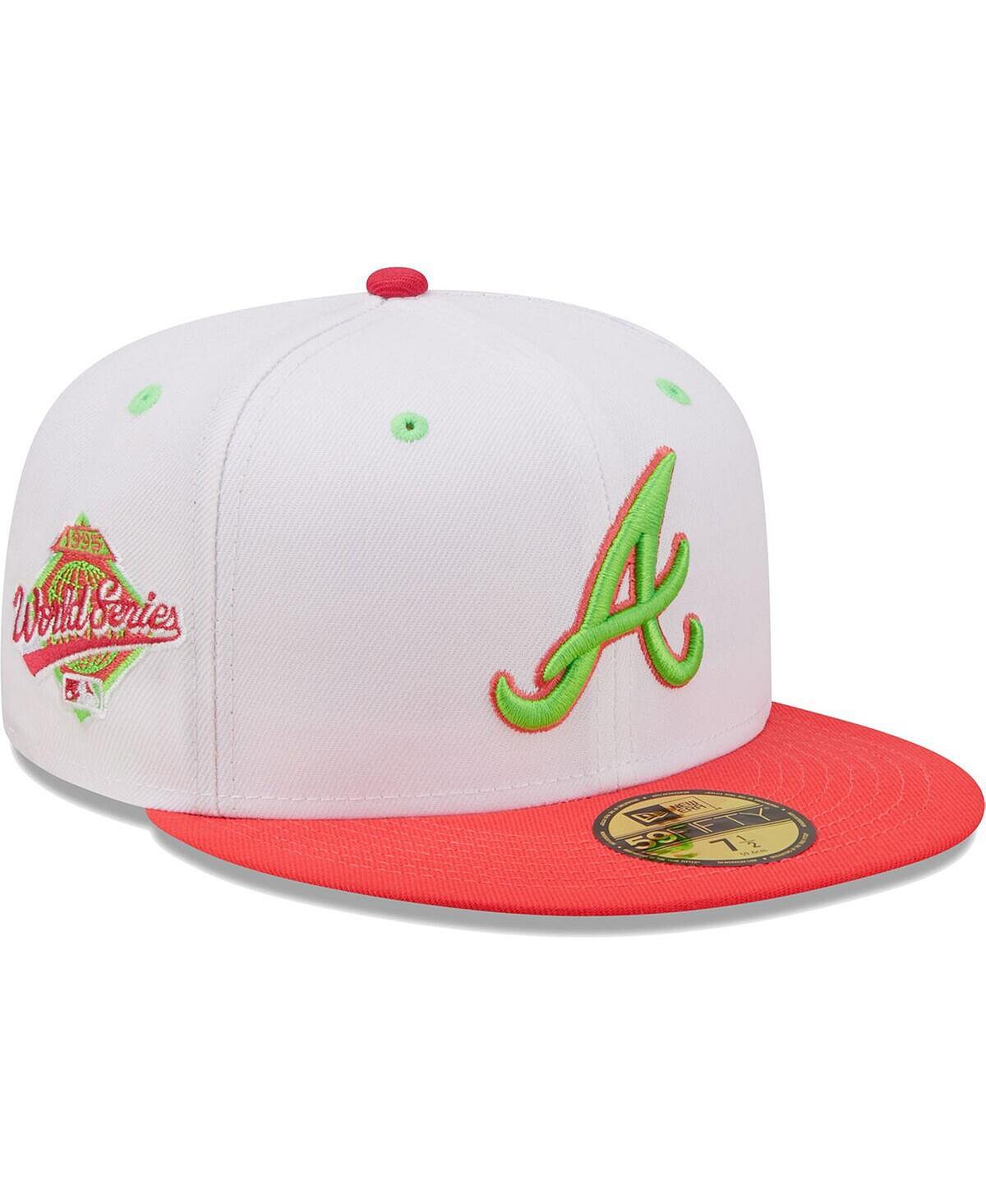 Мужская бело-коралловая приталенная шляпа Atlanta Braves 1995 World Series Strawberry Lolli 59FIFTY New Era
Мужская бело-коралловая приталенная шляпа Atlanta Braves 1995 World Series Strawberry Lolli 59FIFTY New Era