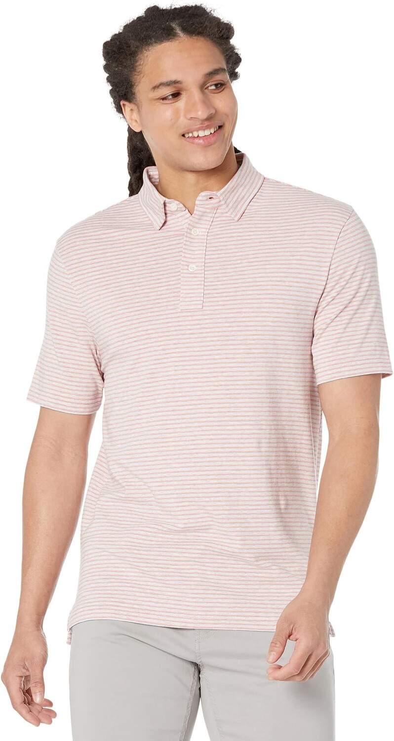 Рубашка-поло Movement Short Sleeve Polo Faherty, цвет Rose Madaket Stripe 
Рубашка-поло Movement Short Sleeve Polo Faherty, цвет Rose Madaket Stripe
