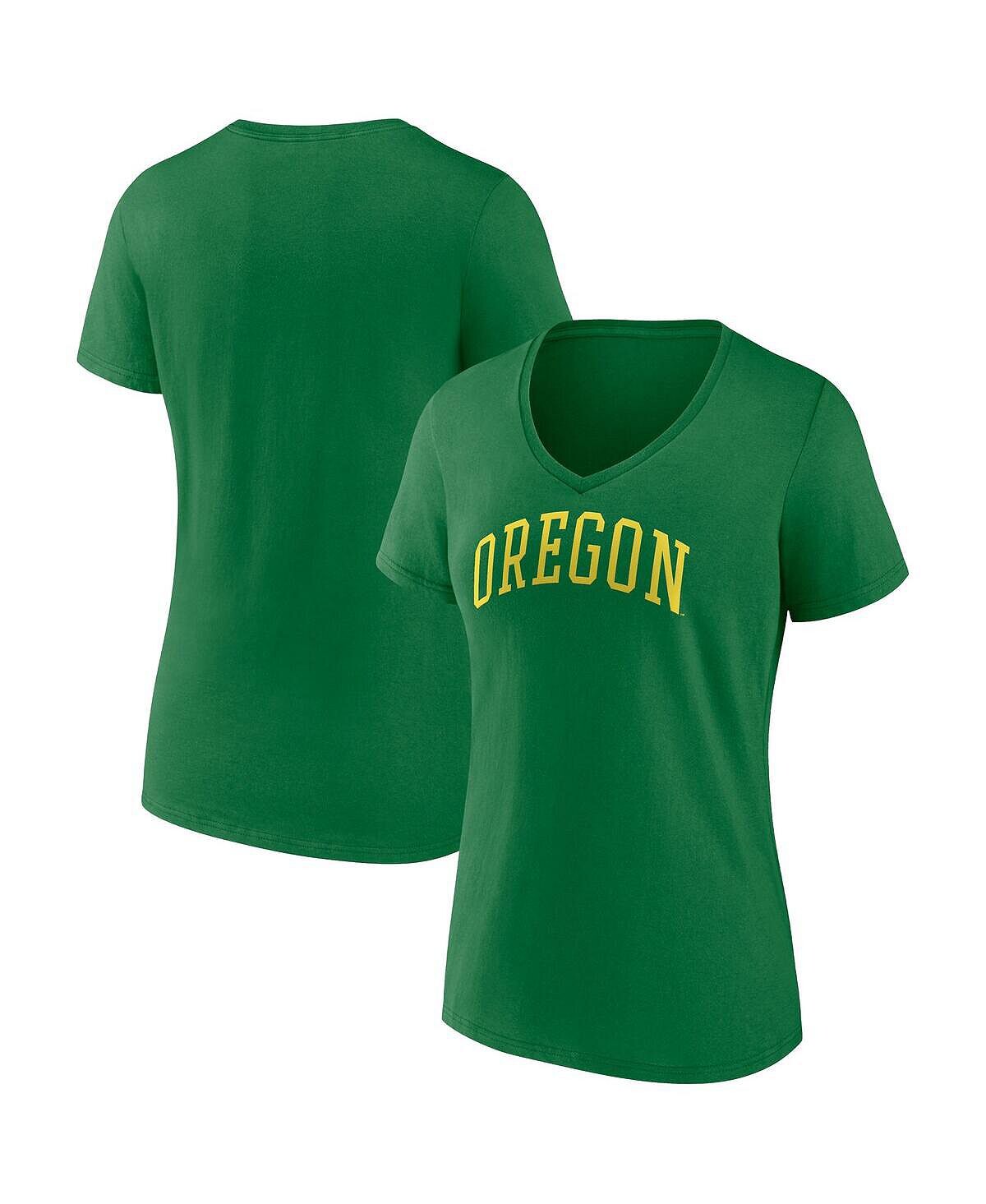 Женская фирменная зеленая футболка Oregon Ducks Basic с v-образным вырезом и аркой Fanatics, зеленый
Женская фирменная зеленая футболка Oregon Ducks Basic с v-образным вырезом и аркой Fanatics, зеленый