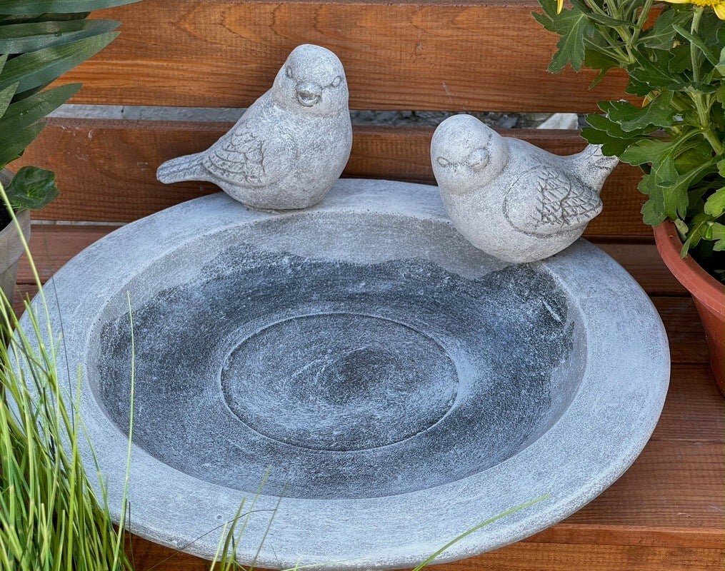 Каменная и стильная тарелка для ванны с птицами, 2 птицы (съемная), садовая, декоративная, из литого камня, морозостойкая каменная фигурка
Каменная и стильная тарелка для ванны с птицами, 2 птицы (съемная), садовая, декоративная, из литого камня, морозостойкая каменная фигурка