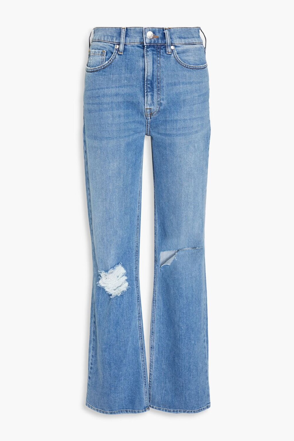 Прямые джинсы с высокой посадкой и потертостями Tomorrow Denim, легкий деним
Прямые джинсы с высокой посадкой и потертостями Tomorrow Denim, легкий деним