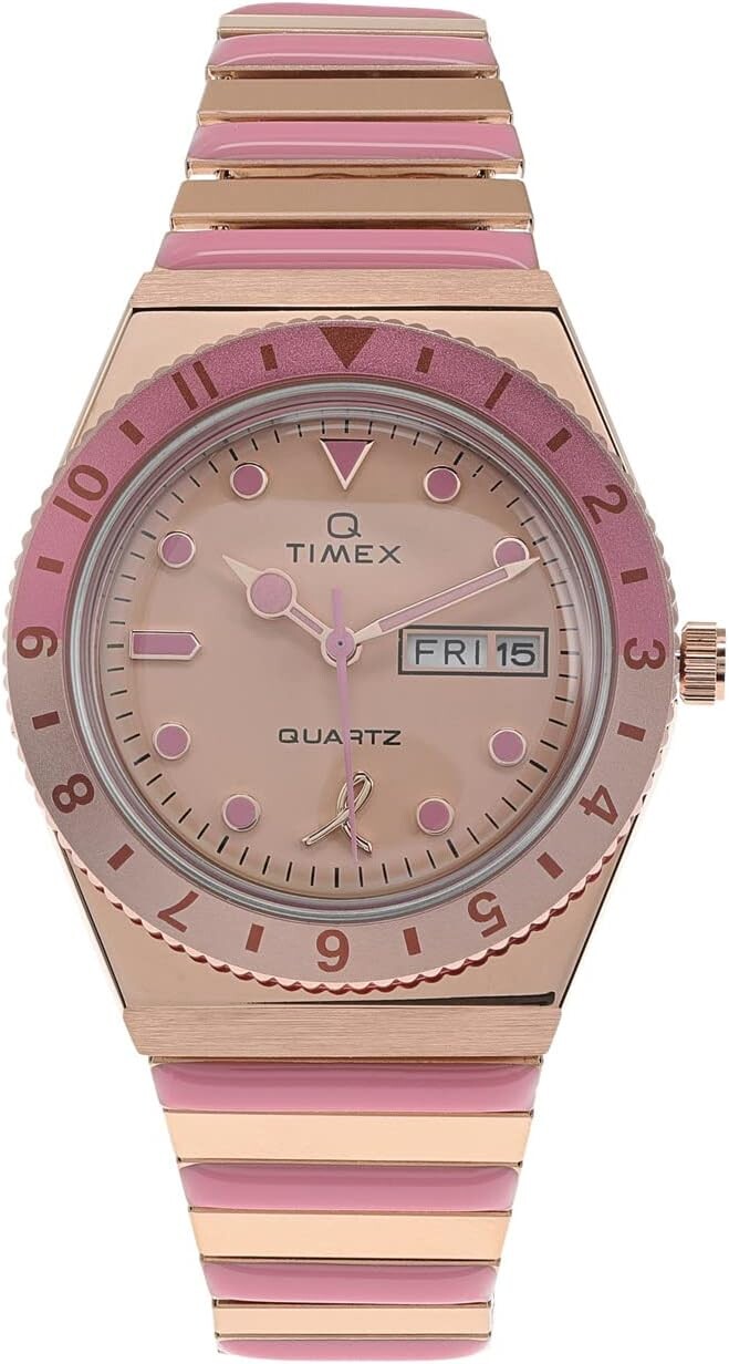 Часы 36 mm Timex X BCRF Q 3-Hand Expansion Fit Bracelet Watch Timex, цвет Rose Gold
Часы 36 mm Timex X BCRF Q 3-Hand Expansion Fit Bracelet Watch Timex, цвет Rose Gold