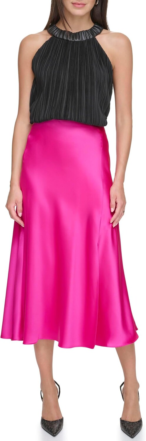 Юбка-комбинация из шелковистого атласа с разрезом DKNY, цвет Electric Fuchsia
Юбка-комбинация из шелковистого атласа с разрезом DKNY, цвет Electric Fuchsia