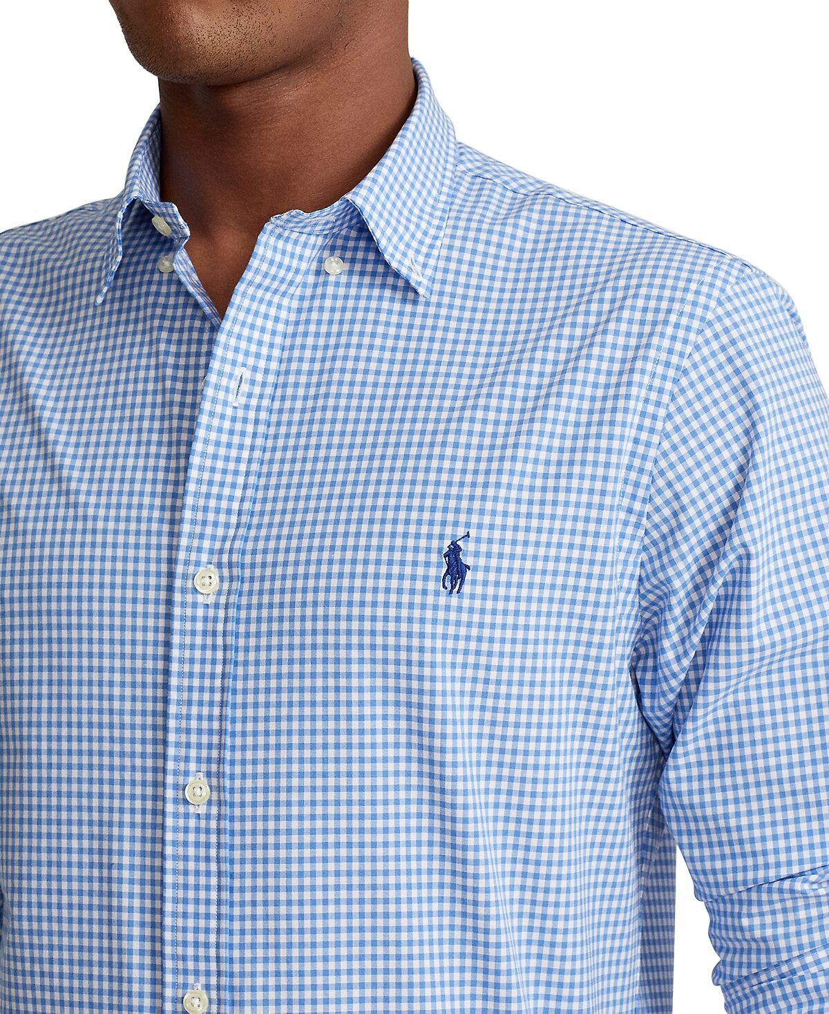 Мужская рубашка из эластичного поплина приталенного кроя в полоску Polo Ralph Lauren
Мужская рубашка из эластичного поплина приталенного кроя в полоску Polo Ralph Lauren