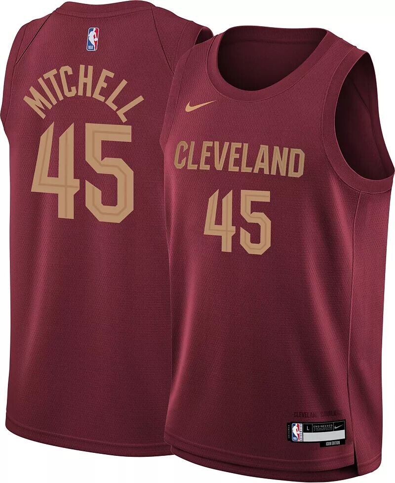 Молодежная футболка Nike Cleveland Cavaliers Donovan Mitchell № 45 Red Swingman
Молодежная футболка Nike Cleveland Cavaliers Donovan Mitchell № 45 Red Swingman