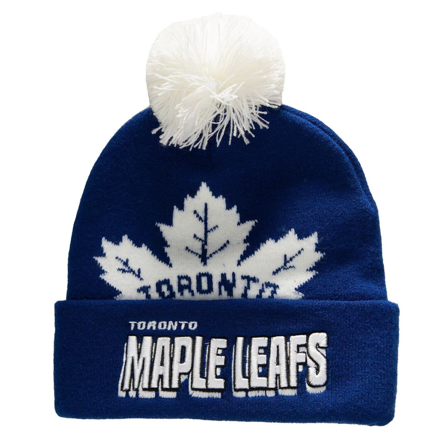 Мужская вязаная шапка с манжетами и помпоном Mitchell & Ness Blue Toronto Maple Leafs
Мужская вязаная шапка с манжетами и помпоном Mitchell & Ness Blue Toronto Maple Leafs