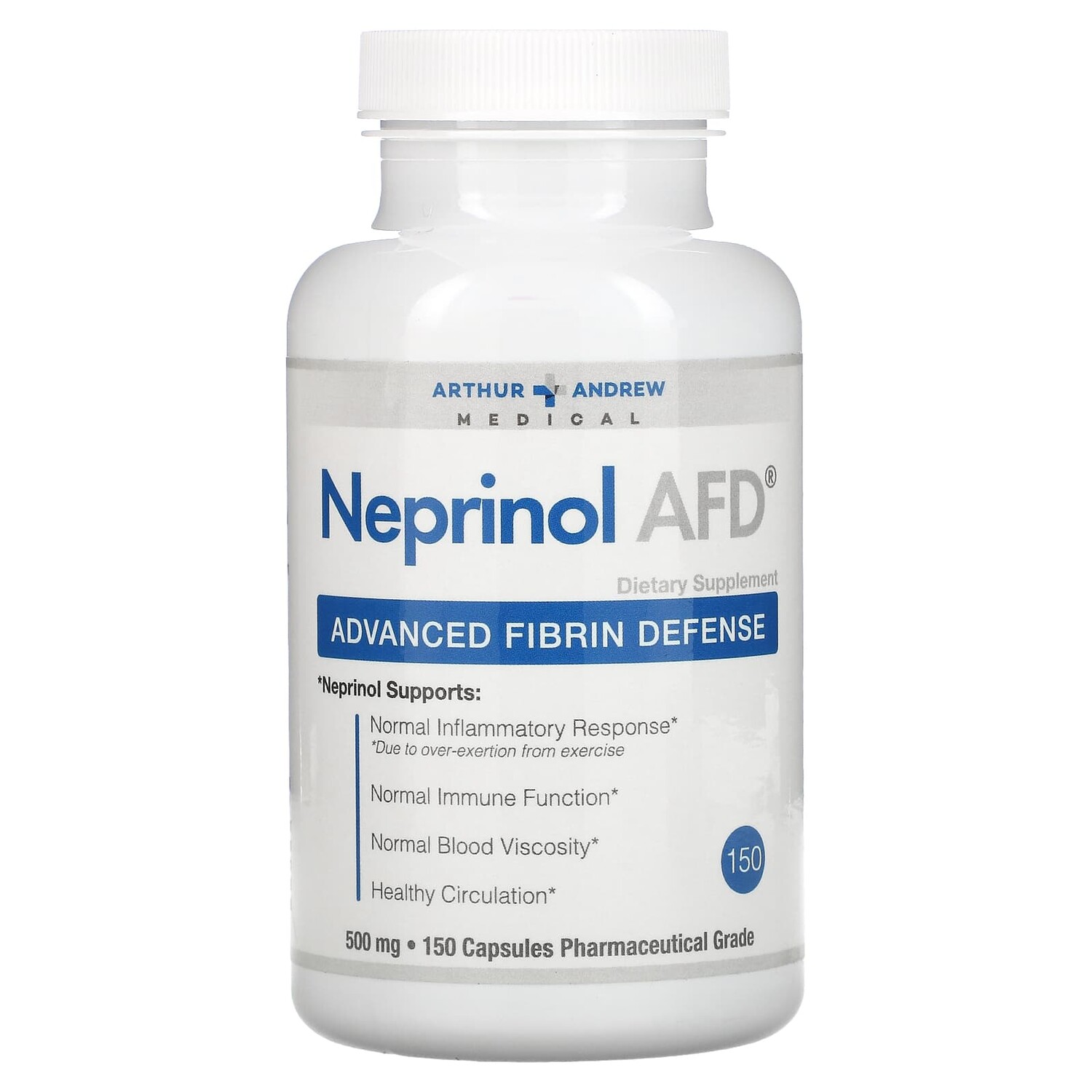 Neprinol AFD, улучшенная фибриновая защита, 500 мг, 150 капсул, Arthur Andrew Medical
Neprinol AFD, улучшенная фибриновая защита, 500 мг, 150 капсул, Arthur Andrew Medical