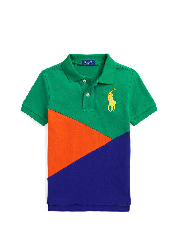 Футболка для мальчиков с цветными блоками и воротником-поло с логотипом Polo Ralph Lauren
Футболка для мальчиков с цветными блоками и воротником-поло с логотипом Polo Ralph Lauren