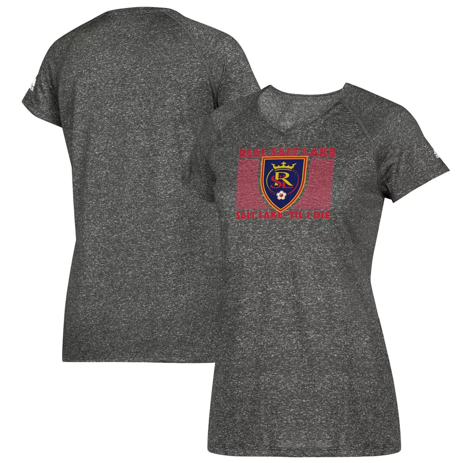 Женская футболка adidas Heathered Grey Real Salt Lake в штучной упаковке средней производительности с V-образным вырезом adidas
Женская футболка adidas Heathered Grey Real Salt Lake в штучной упаковке средней производительности с V-образным вырезом adidas