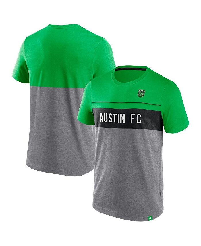 Мужская зелено-серая футболка с логотипом Austin FC Striking Distance Fanatics, серый
Мужская зелено-серая футболка с логотипом Austin FC Striking Distance Fanatics, серый