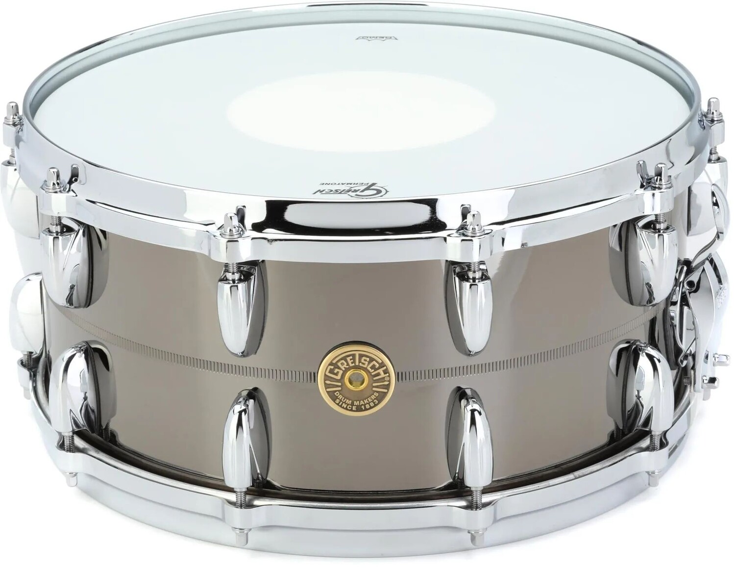 Gretsch Drums USA Черный никелированный латунный малый барабан с колокольчиком — 6,5 x 14 дюймов, эксклюзивно для Sweetwater
Gretsch Drums USA Черный никелированный латунный малый барабан с колокольчиком — 6,5 x 14 дюймов, эксклюзивно для Sweetwater