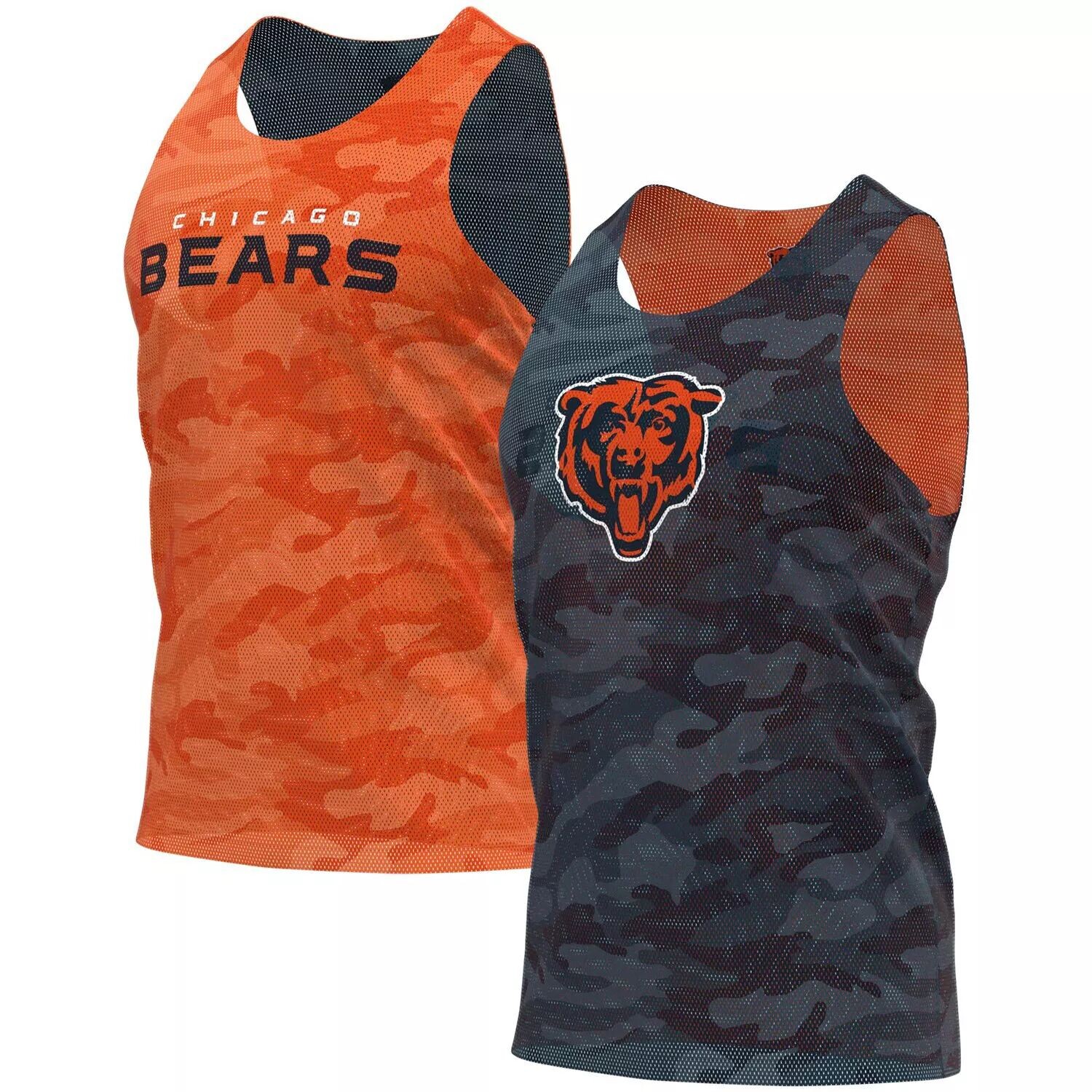 Мужская двусторонняя сетчатая майка FOCO темно-синего/оранжевого цвета Chicago Bears
Мужская двусторонняя сетчатая майка FOCO темно-синего/оранжевого цвета Chicago Bears