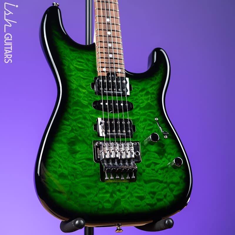 Электрогитара Charvel MJ San Dimas Style 1 HSH FR PF QM Transparent Green Burst
Электрогитара Charvel MJ San Dimas Style 1 HSH FR PF QM Transparent Green Burst