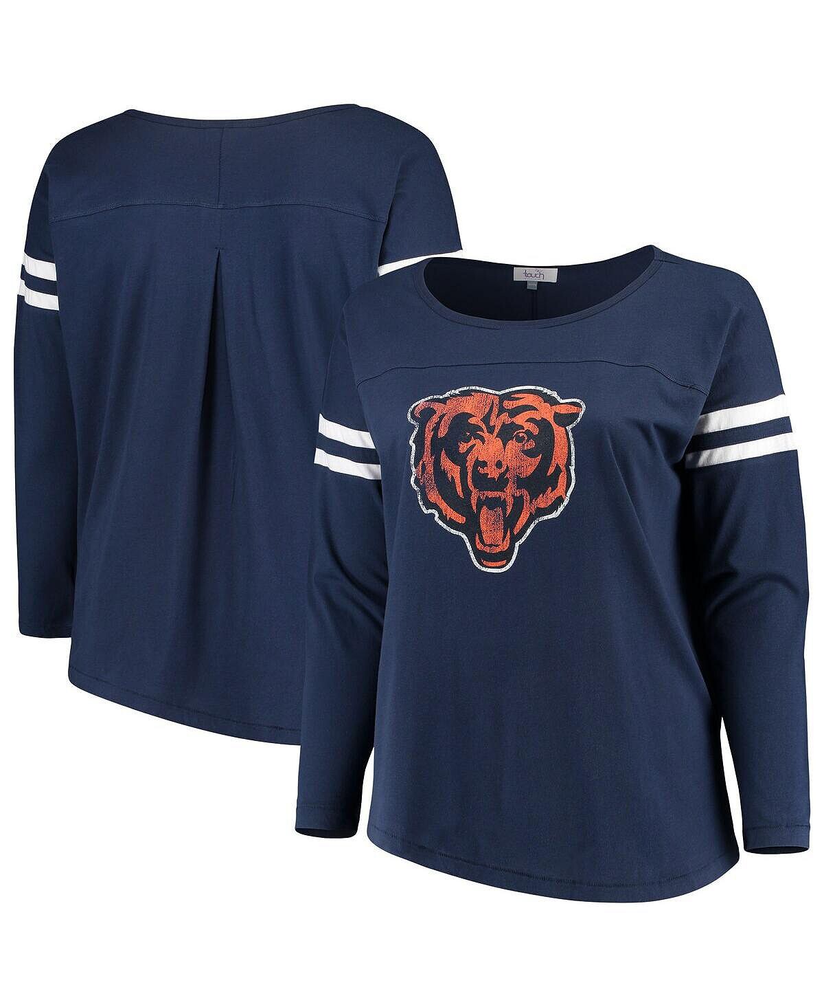 Женская темно-синяя футболка с длинным рукавом Chicago Bears Plus Size Free Agent Touch, темно-синий
Женская темно-синяя футболка с длинным рукавом Chicago Bears Plus Size Free Agent Touch, темно-синий