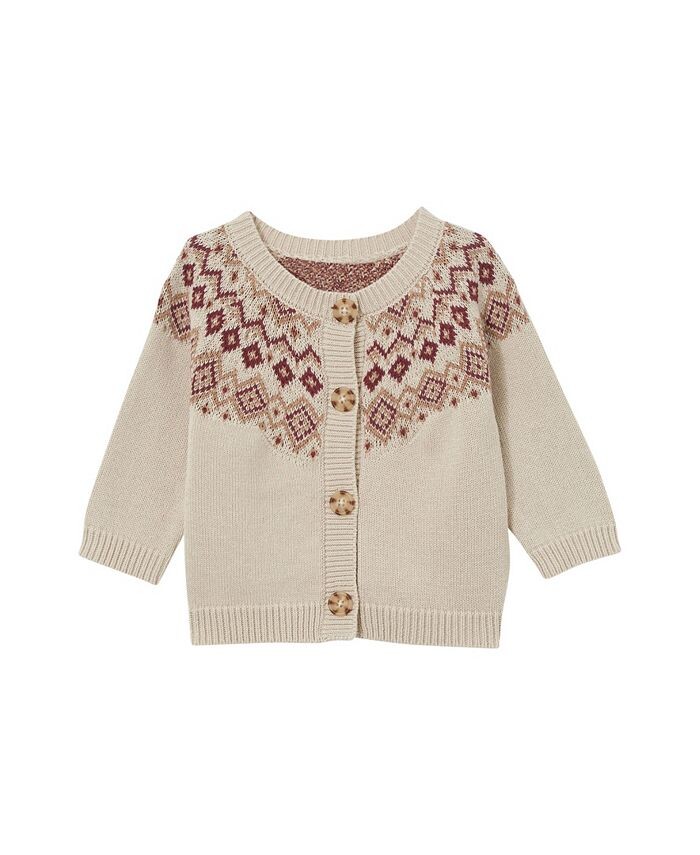 Жаккардовый вязаный кардиган Finley Raglan для мальчиков и девочек COTTON ON, коричневый/бежевый
Жаккардовый вязаный кардиган Finley Raglan для мальчиков и девочек COTTON ON, коричневый/бежевый