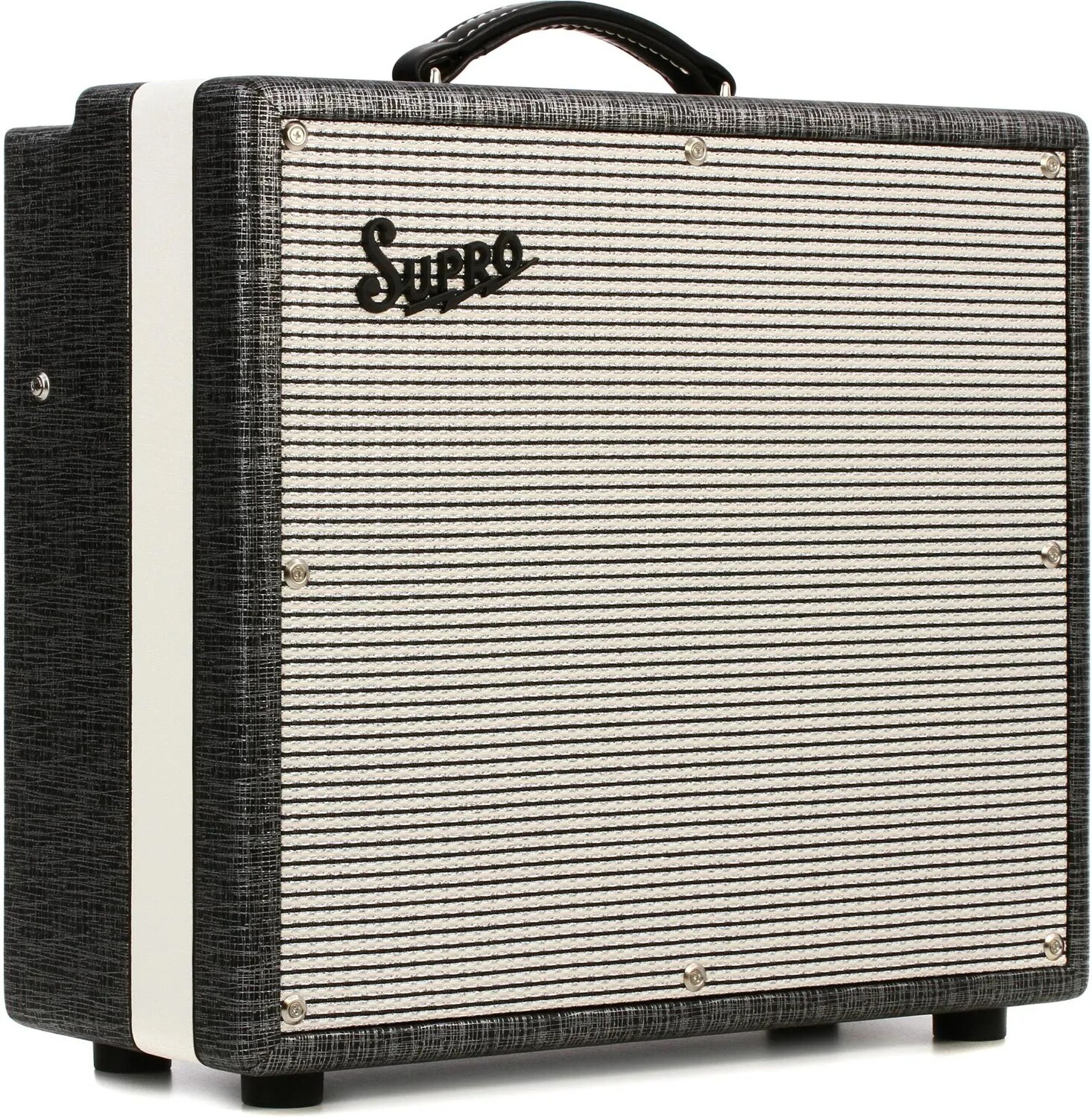 Supro 1696RT Black Magick Reverb: ламповый комбоусилитель мощностью 25 Вт, 1x12 дюймов
Supro 1696RT Black Magick Reverb: ламповый комбоусилитель мощностью 25 Вт, 1x12 дюймов