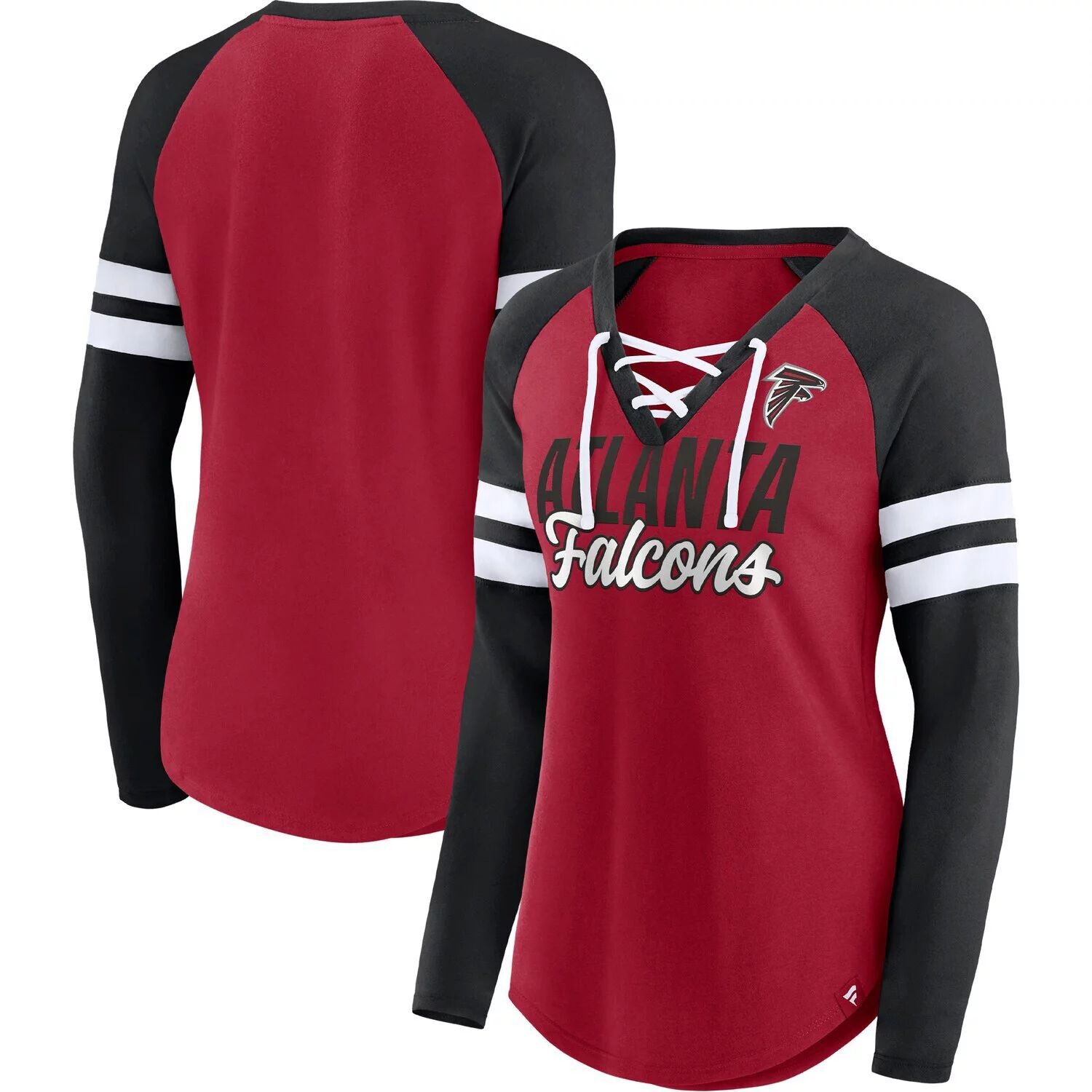 Женская футболка Fanatics красного/черного цвета с логотипом Atlanta Falcons True to Form реглан на шнуровке с v-образным вырезом и длинными рукавами Fanatics
Женская футболка Fanatics красного/черного цвета с логотипом Atlanta Falcons True to Form реглан на шнуровке с v-образным вырезом и длинными рукавами Fanatics