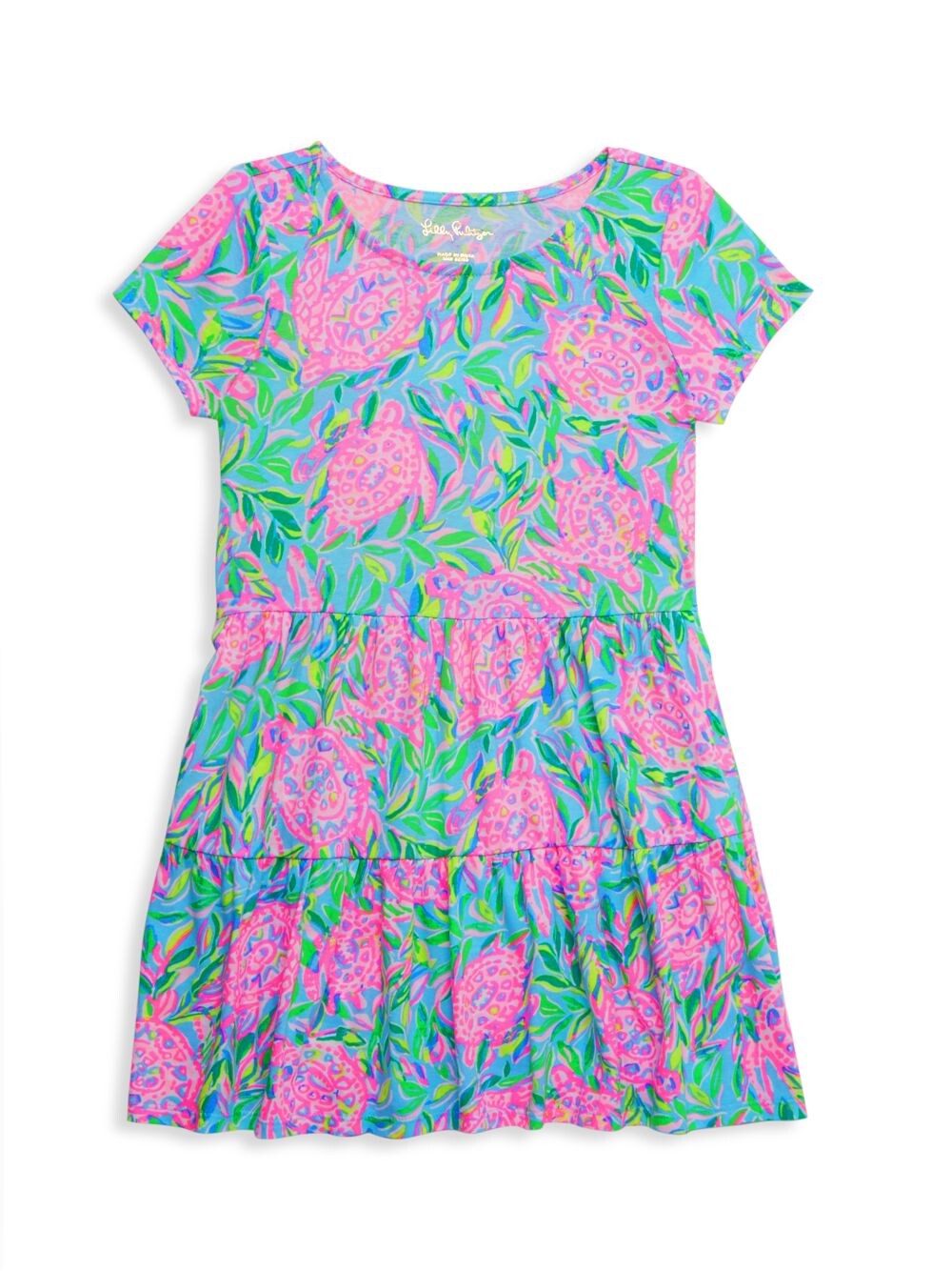 Мини-платье с короткими рукавами и принтом Geanna Turtle для девочки Lilly Pulitzer, синий
Мини-платье с короткими рукавами и принтом Geanna Turtle для девочки Lilly Pulitzer, синий
