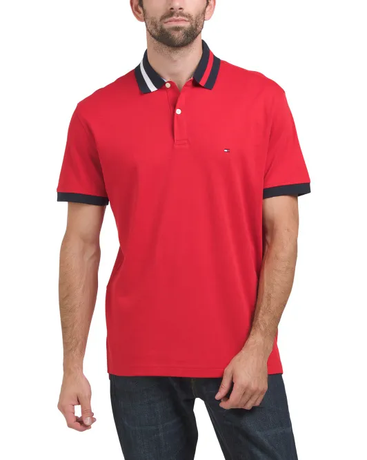 Поло стандартного кроя с короткими рукавами и кончиками пальцев Proper Tommy Hilfiger, красный
Поло стандартного кроя с короткими рукавами и кончиками пальцев Proper Tommy Hilfiger, красный