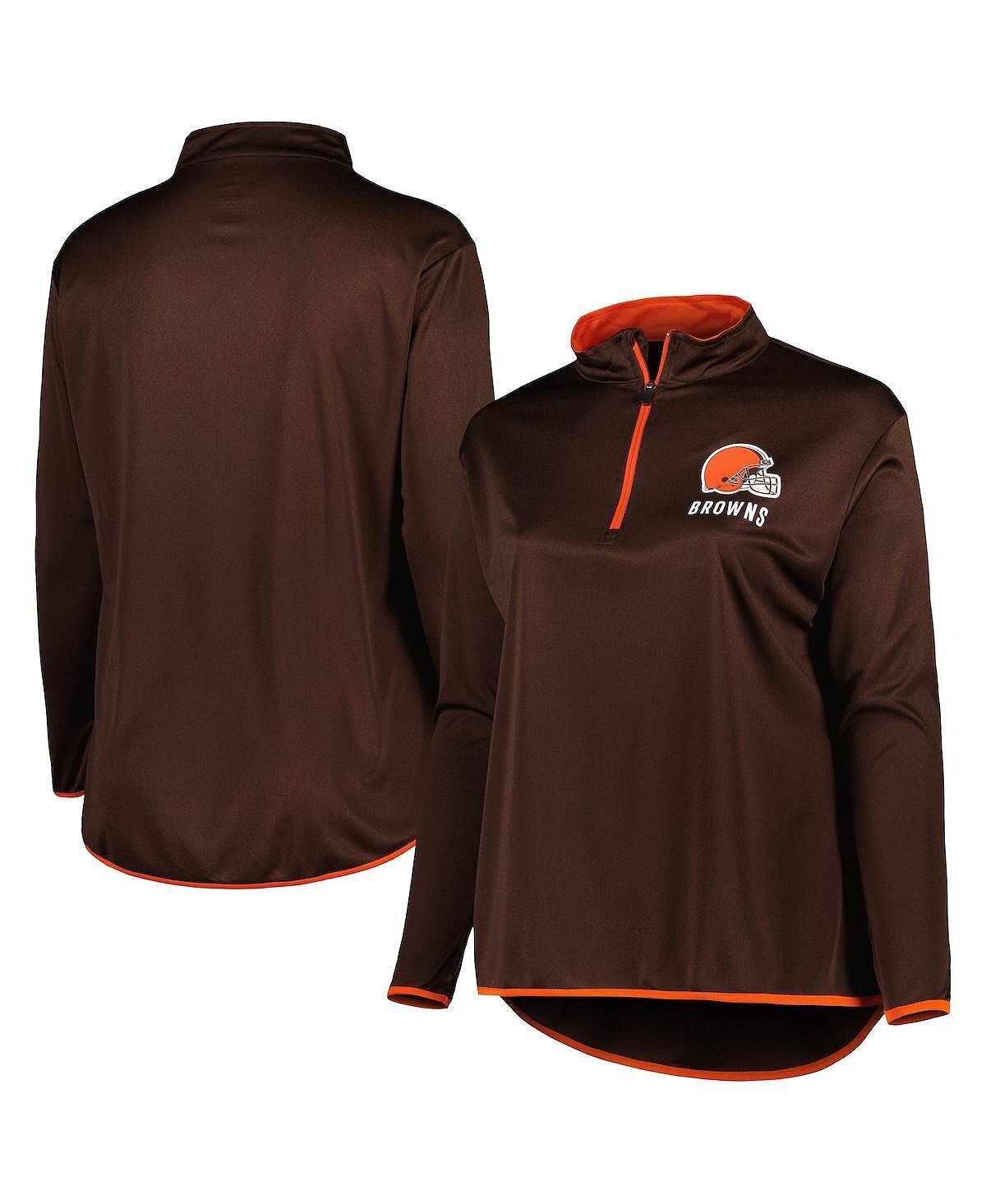 Женские брендовые коричневые топ Cleveland Browns с молнией четверть размера больших размеров Fanatics, коричневый
Женские брендовые коричневые топ Cleveland Browns с молнией четверть размера больших размеров Fanatics, коричневый