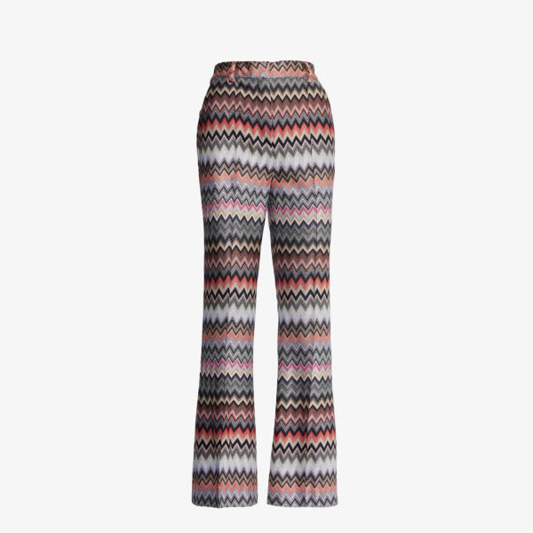 Прямые брюки со средней посадкой и шевронным узором из смесового хлопка Missoni, мультиколор
Прямые брюки со средней посадкой и шевронным узором из смесового хлопка Missoni, мультиколор
