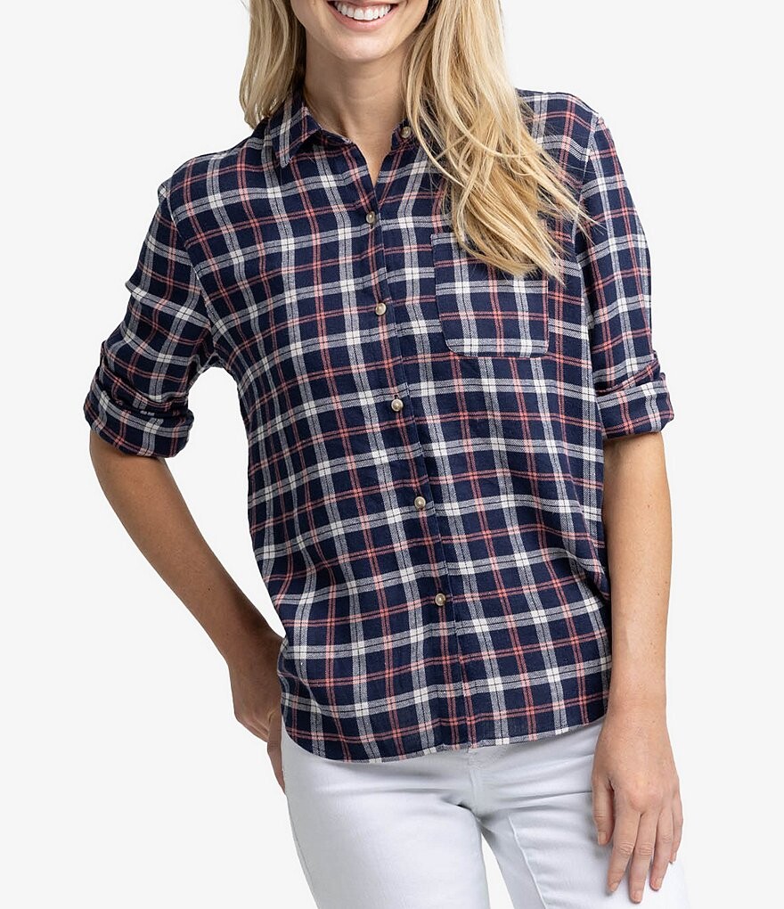 Рубашка в клетку с длинным рукавом и пуговицами Southern Tide Niki Chilly Morning, синий
Рубашка в клетку с длинным рукавом и пуговицами Southern Tide Niki Chilly Morning, синий