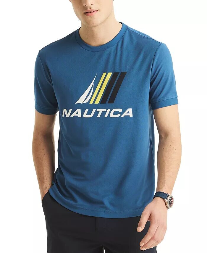 Мужская футболка Navtech Classic-Fit с логотипом и графическим принтом Nautica, синий
Мужская футболка Navtech Classic-Fit с логотипом и графическим принтом Nautica, синий