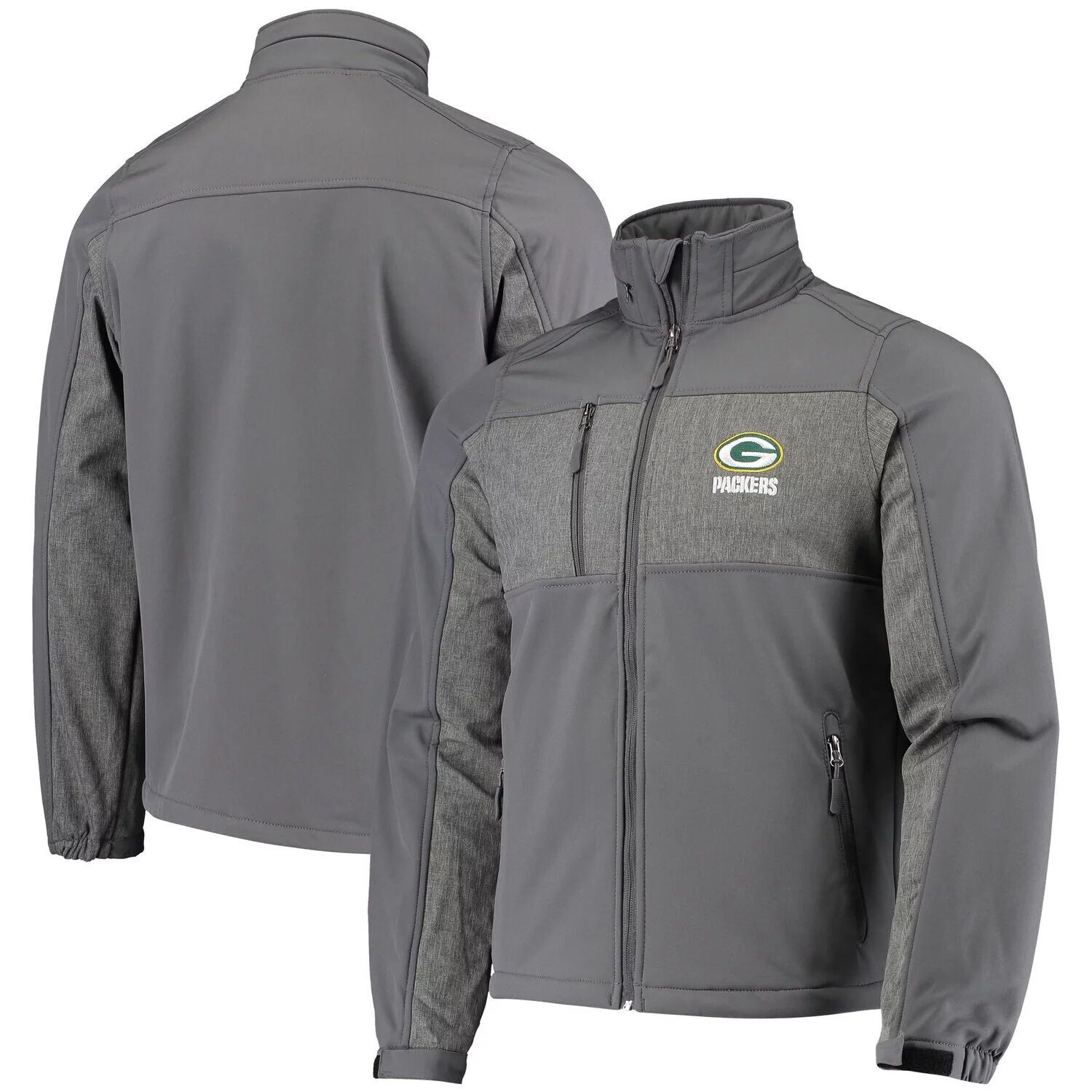 Мужская куртка Green Bay Packers Zephyr Softshell с молнией во всю длину графитового цвета
Мужская куртка Green Bay Packers Zephyr Softshell с молнией во всю длину графитового цвета
