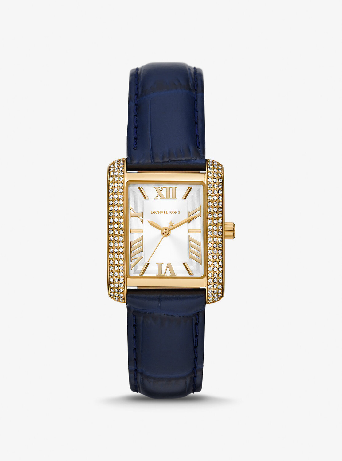 Часы Mini Emery Pavé из золотистой кожи с тиснением под крокодила Michael Kors, синий
Часы Mini Emery Pavé из золотистой кожи с тиснением под крокодила Michael Kors, синий