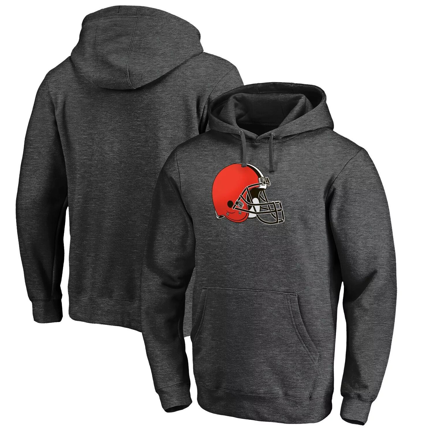 Мужской брендовый пуловер с капюшоном и темно-серым логотипом Cleveland Browns Big & Tall Primary Logo Fanatics
Мужской брендовый пуловер с капюшоном и темно-серым логотипом Cleveland Browns Big & Tall Primary Logo Fanatics