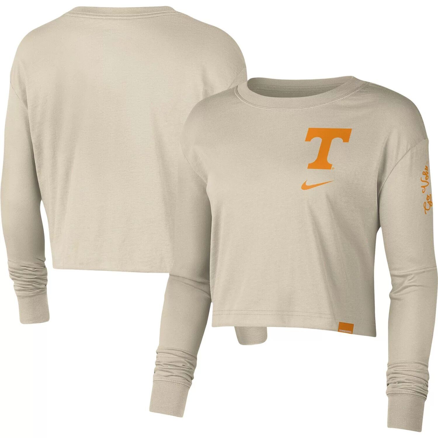 Женский кремовый укороченный топ с длинными рукавами Nike Tennessee Volunteers Varsity Letter Nike
Женский кремовый укороченный топ с длинными рукавами Nike Tennessee Volunteers Varsity Letter Nike