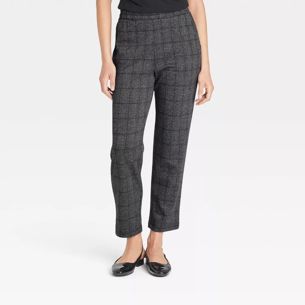 Женские зауженные книзу трикотажные брюки с высокой посадкой - A New Day, цвет Charcoal Plaid
Женские зауженные книзу трикотажные брюки с высокой посадкой - A New Day, цвет Charcoal Plaid