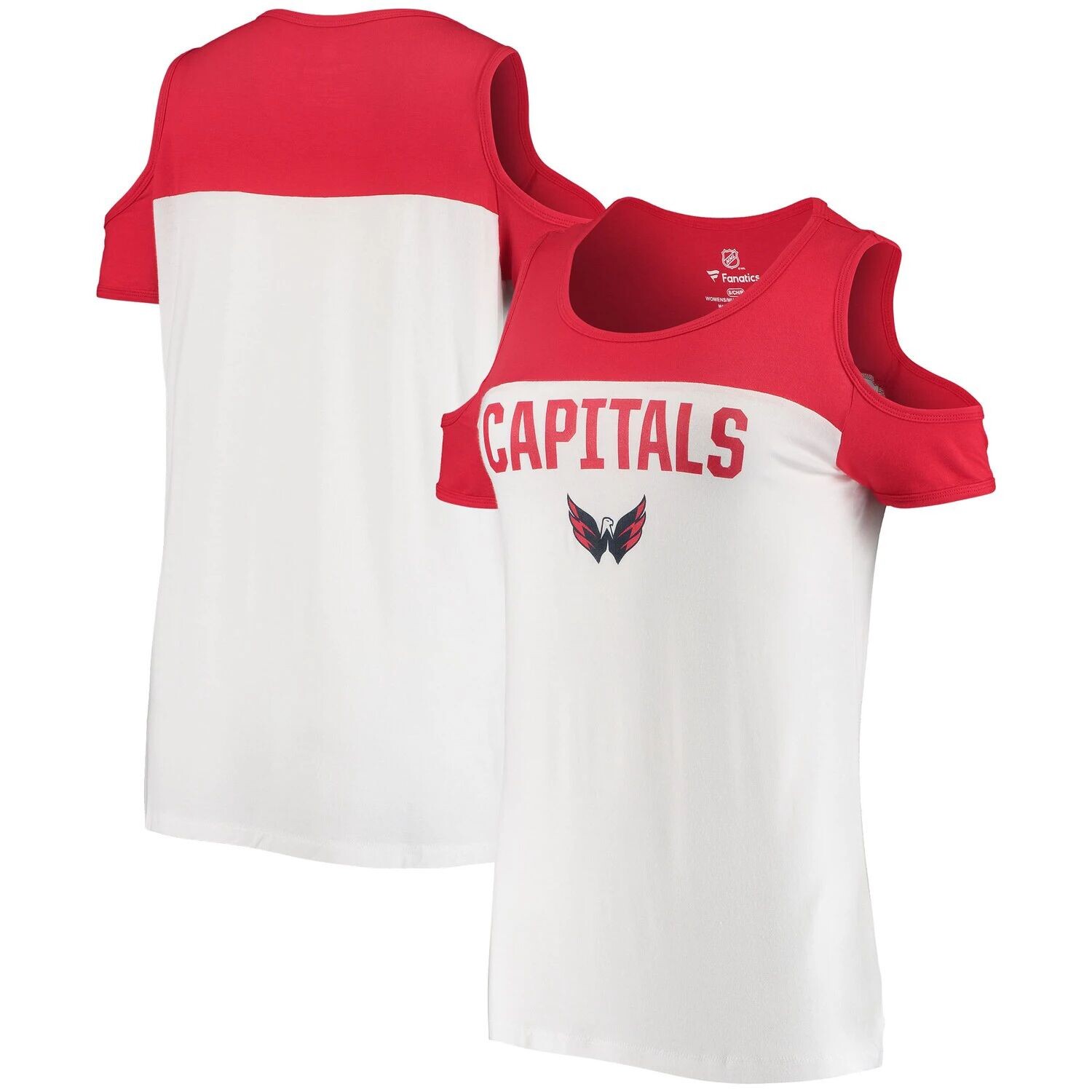 Женская белая футболка Fanatics с логотипом Washington Capitals Description Fanatics, Белый
Женская белая футболка Fanatics с логотипом Washington Capitals Description Fanatics, Белый
