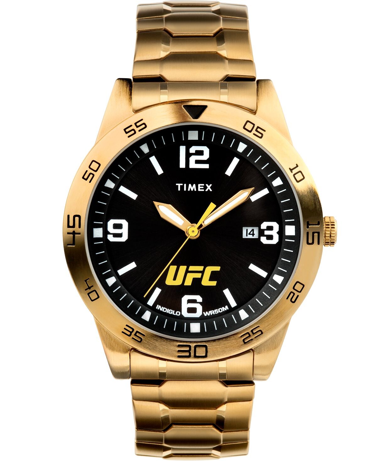 Мужские кварцевые часы UFC Legend из нержавеющей стали золотистого цвета, 42 мм Timex
Мужские кварцевые часы UFC Legend из нержавеющей стали золотистого цвета, 42 мм Timex
