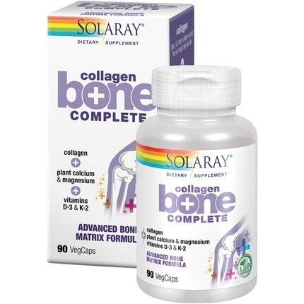 Solaray Collagen Bone Complete усовершенствованная формула костного матрикса с растительным кальцием и магнием, 90 растительных капсул, Серый
Solaray Collagen Bone Complete усовершенствованная формула костного матрикса с растительным кальцием и магнием, 90 растительных капсул, Серый