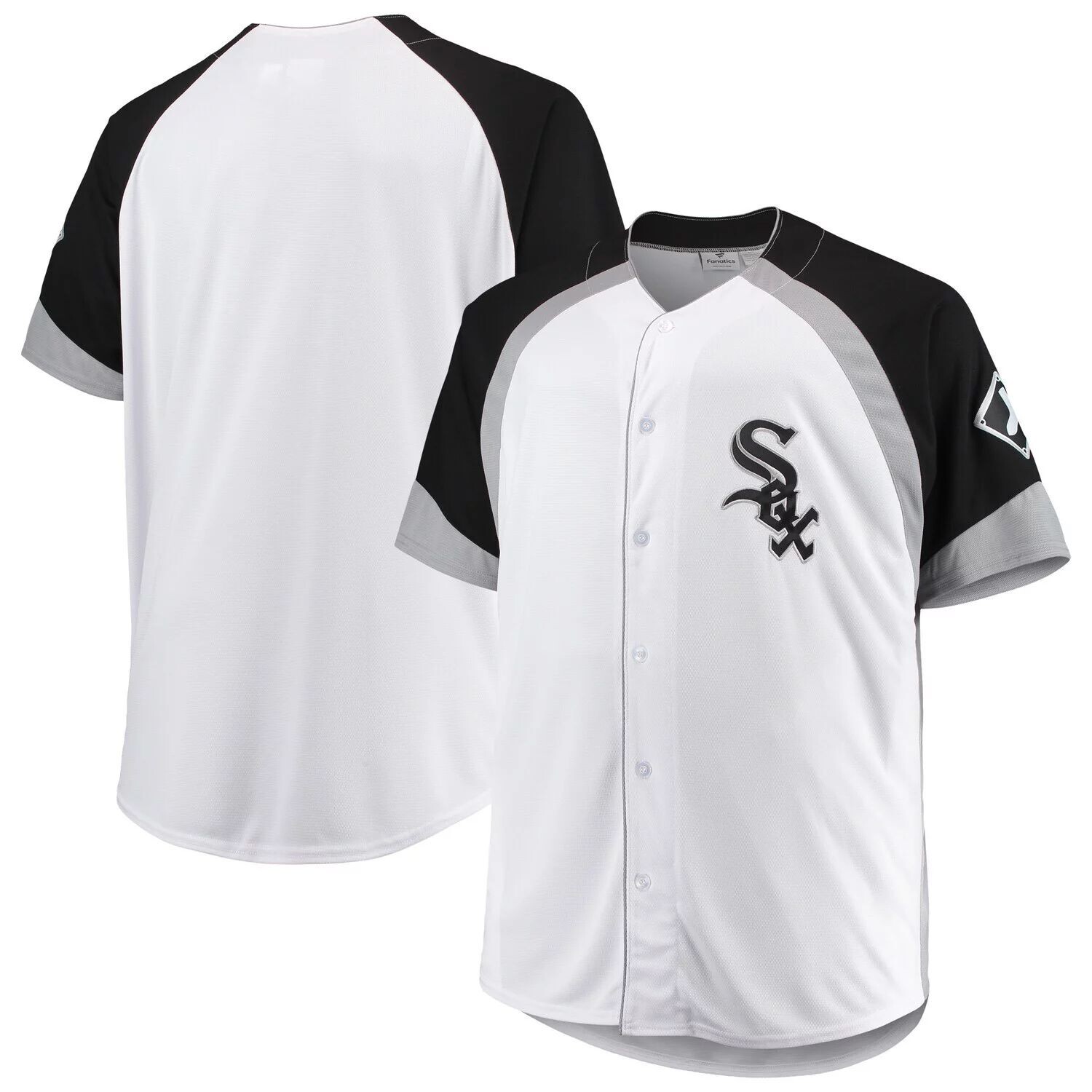 Мужской белый/черный джерси Chicago White Sox Big & Tall с цветными блоками и полной застежкой
Мужской белый/черный джерси Chicago White Sox Big & Tall с цветными блоками и полной застежкой