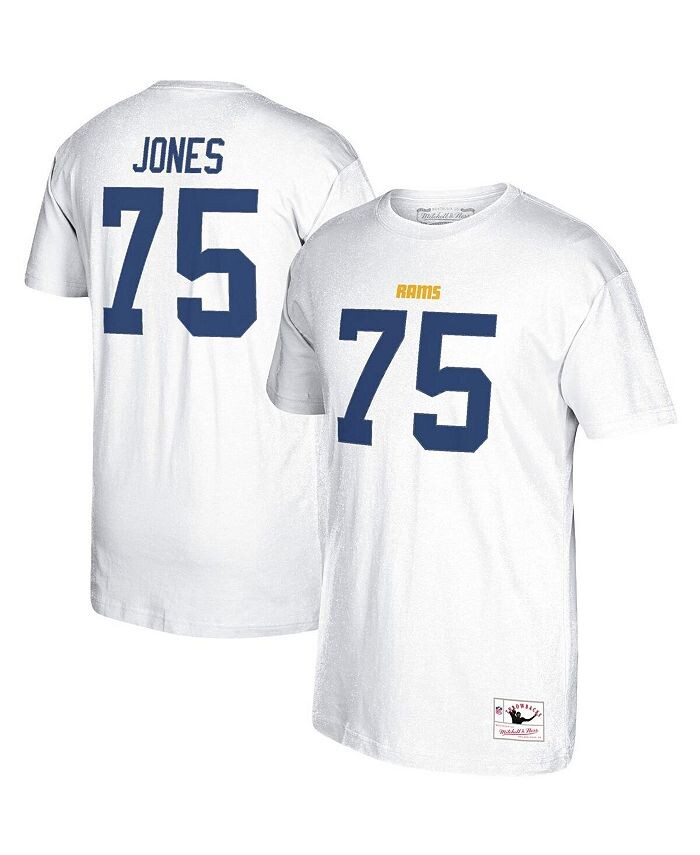 Мужская белая футболка Deacon Jones Los Angeles Rams с логотипом игрока в отставке и номером Mitchell & Ness, белый
Мужская белая футболка Deacon Jones Los Angeles Rams с логотипом игрока в отставке и номером Mitchell & Ness, белый