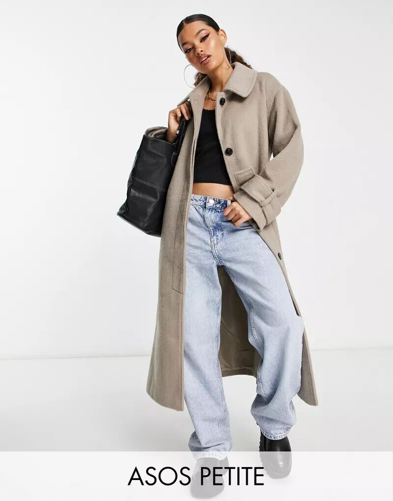 Элегантное пальто бойфренда из смесовой шерсти ASOS DESIGN Petite грибно-коричневого цвета
Элегантное пальто бойфренда из смесовой шерсти ASOS DESIGN Petite грибно-коричневого цвета