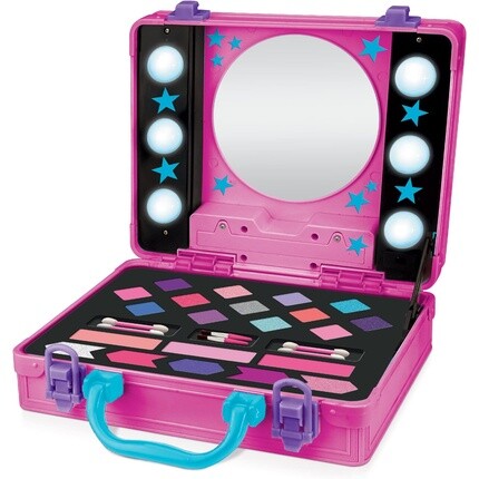Shimmer and Sparkle 17362 Light up Beauty Розовый футляр с подсветкой в голливудском стиле Настоящий моющийся макияж для детей - черный
Shimmer and Sparkle 17362 Light up Beauty Розовый футляр с подсветкой в голливудском стиле Настоящий моющийся макияж для детей - черный