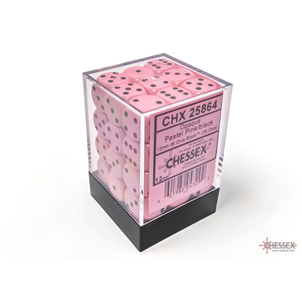Аксессуары Chessex Chessex 12mm d6 Dice Set: Opaque - Pastel Pink/Black (36)
Аксессуары Chessex Chessex 12mm d6 Dice Set: Opaque - Pastel Pink/Black (36)