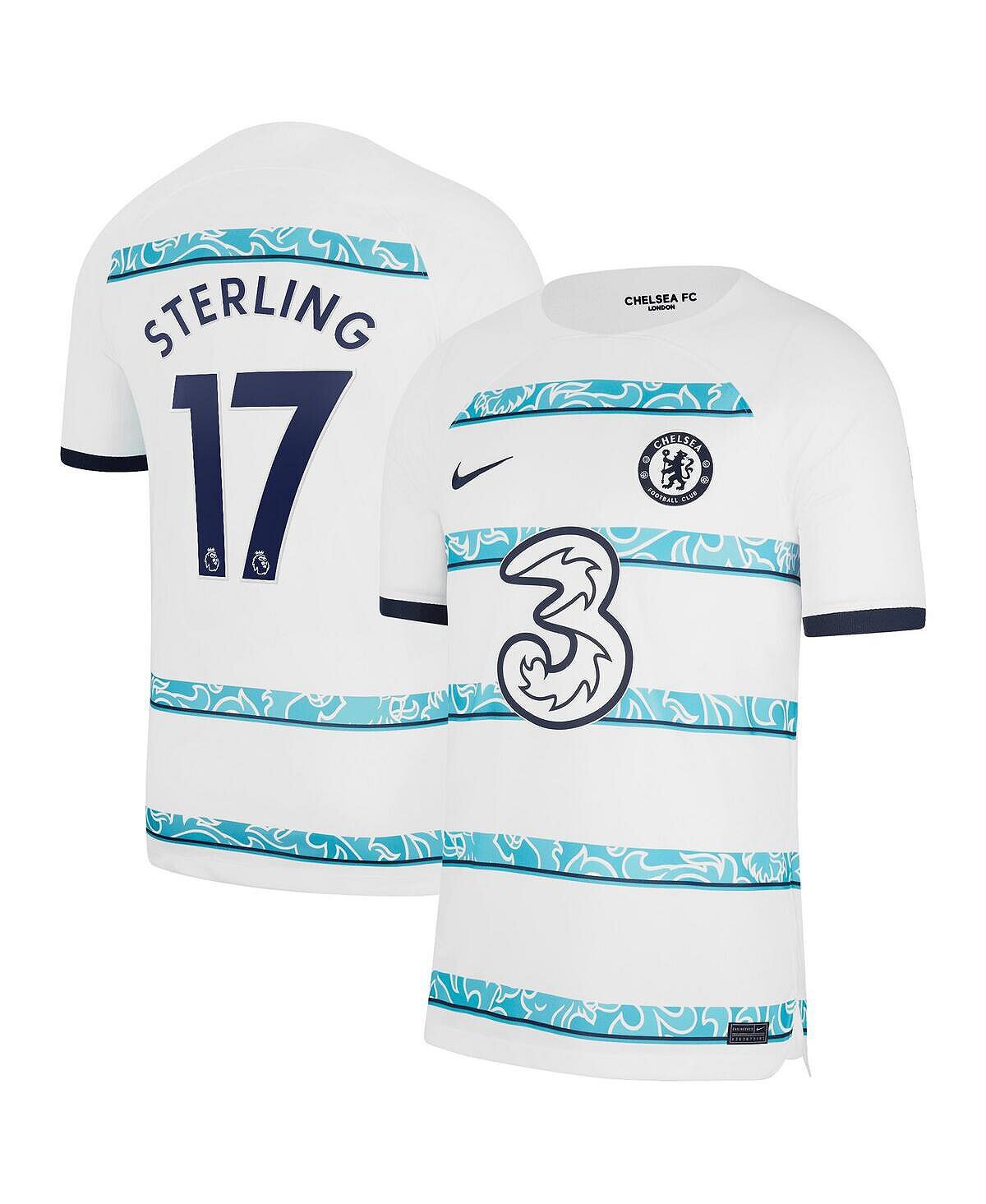 Мужская футболка Raheem Sterling White Chelsea 2022/23, реплика игрока на выездном стадионе Breathe Stadium Nike
Мужская футболка Raheem Sterling White Chelsea 2022/23, реплика игрока на выездном стадионе Breathe Stadium Nike