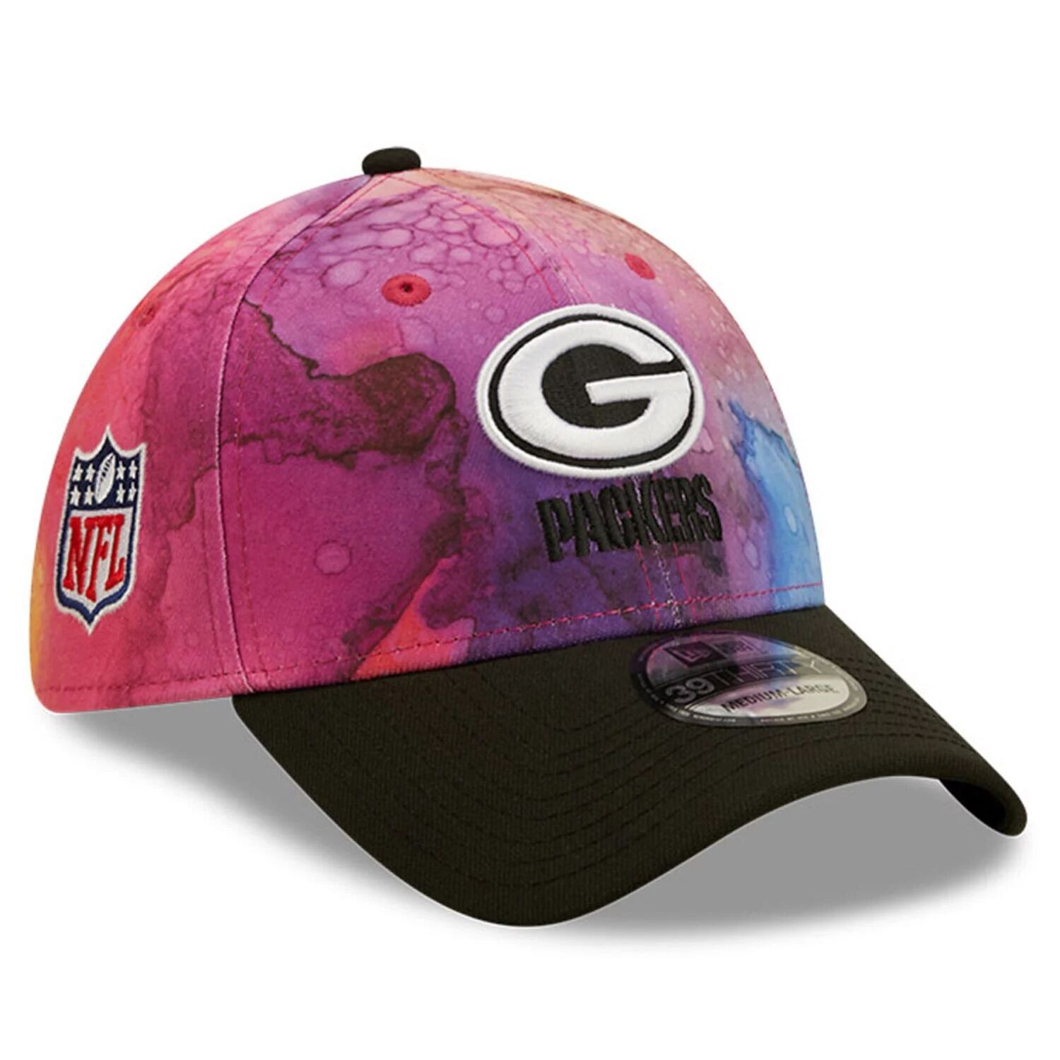 Мужская гибкая кепка New Era Pink/Black Green Bay Packers 2022 NFL Crucial Catch 39THIRTY
Мужская гибкая кепка New Era Pink/Black Green Bay Packers 2022 NFL Crucial Catch 39THIRTY