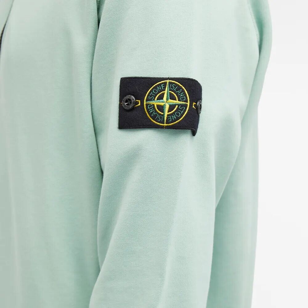 Stone Island Окрашенный в одежде спортивный свитер на молнии до половины, зеленый
Stone Island Окрашенный в одежде спортивный свитер на молнии до половины, зеленый